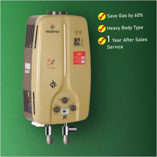 Golden Fuji - Instant Water Heater Supreme Gas Saver - NG/LPG - Image 2